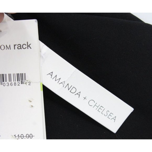 Amanda + Chelsea Pants Womens Black Straight Leg Contemporary Fit Size 4 NWT - Picture 5 of 10